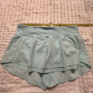 CALIA by Carrie Underwood Light Blue Mini Skirt with Flowy Pleats